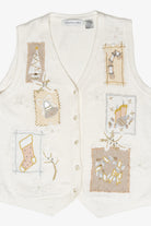 Winter Icons Vintage Ugly Christmas Sweater Vest (2000s)