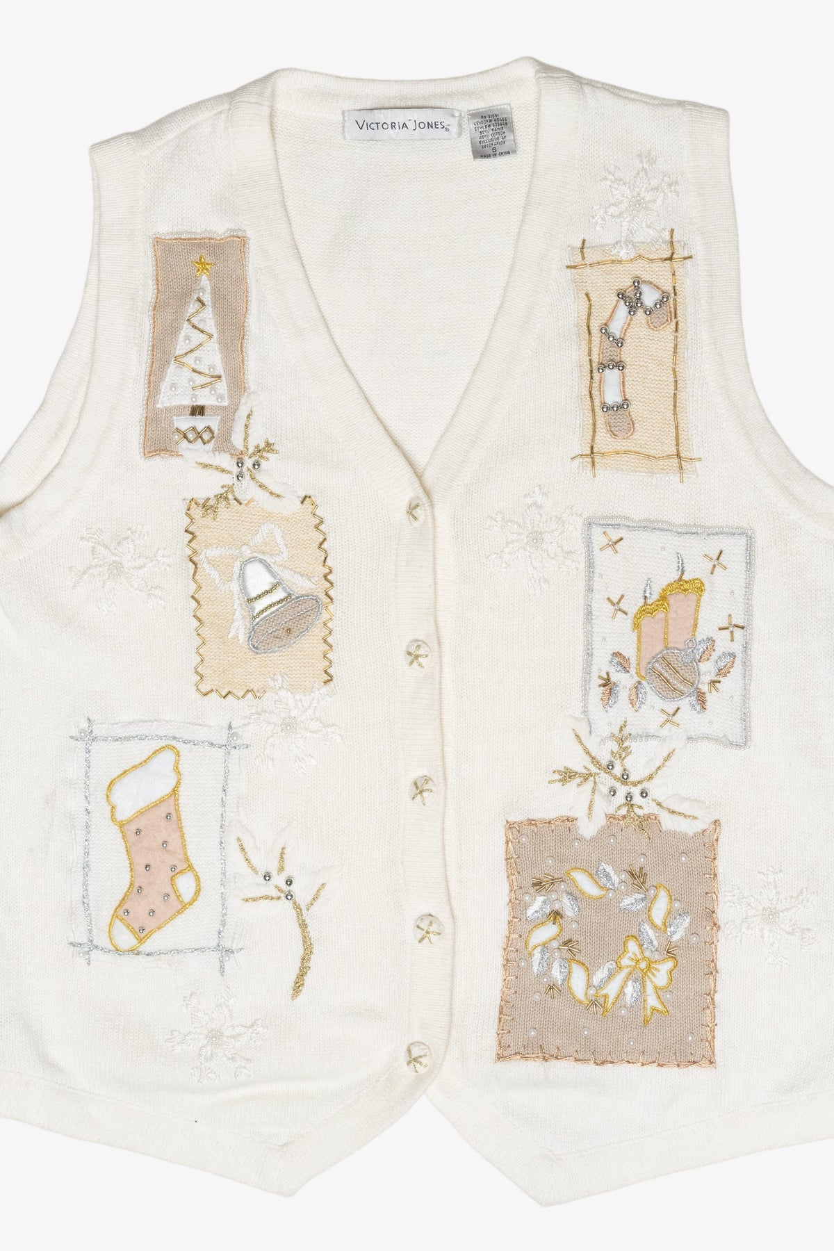 Winter Icons Vintage Ugly Christmas Sweater Vest (2000s)