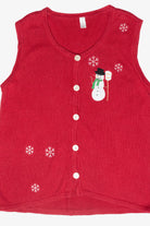 Snowman Vintage Ugly Christmas Sweater Vest (2000s)