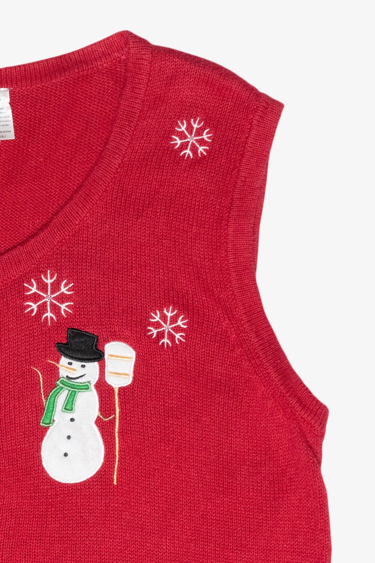 Snowman Vintage Ugly Christmas Sweater Vest (2000s)
