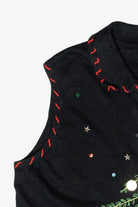 Sequin Tree Vintage Ugly Christmas Sweater Vest (2000s)