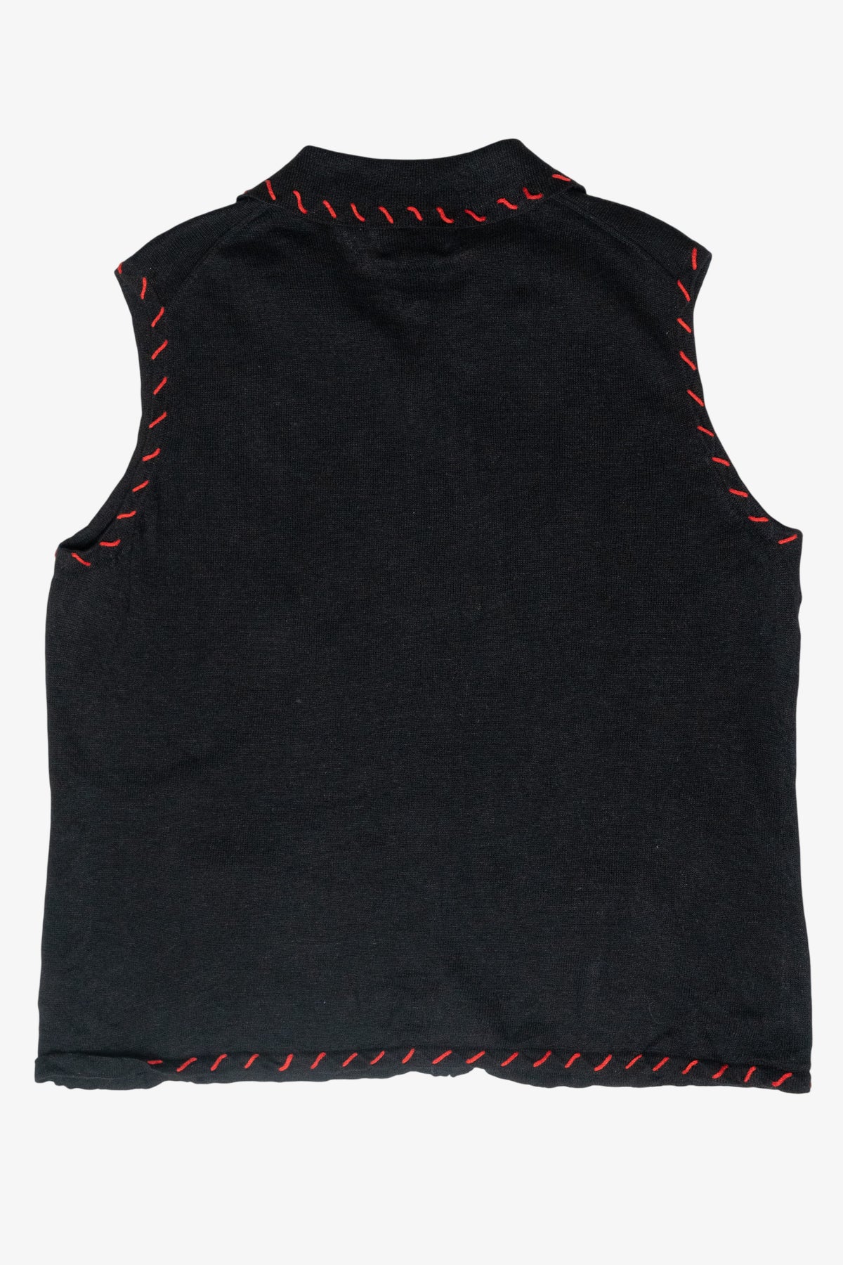 Sequin Tree Vintage Ugly Christmas Sweater Vest (2000s)