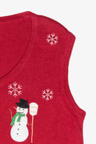 Snowman Vintage Ugly Christmas Sweater Vest (2000s)