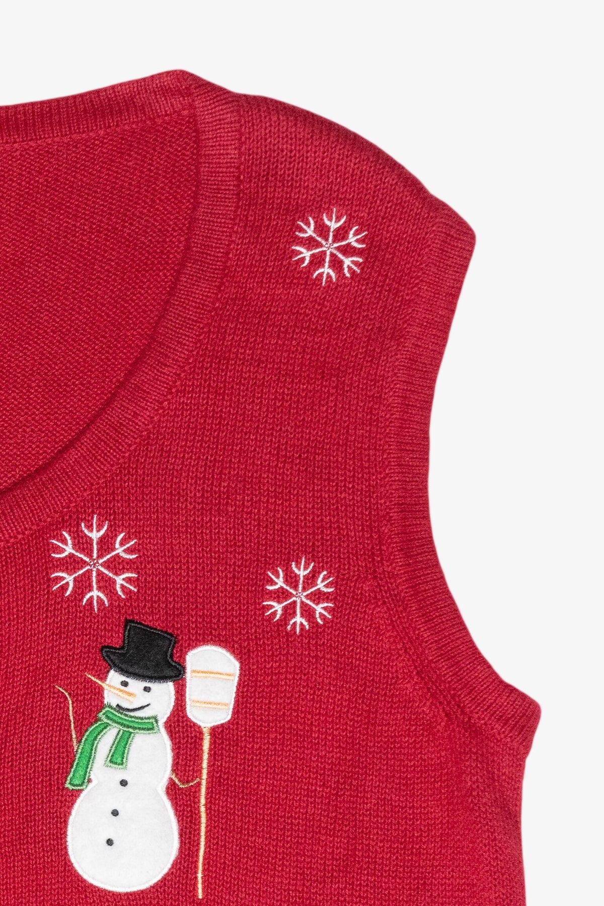 Snowman Vintage Ugly Christmas Sweater Vest (2000s)