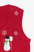 Snowman Vintage Ugly Christmas Sweater Vest (2000s)