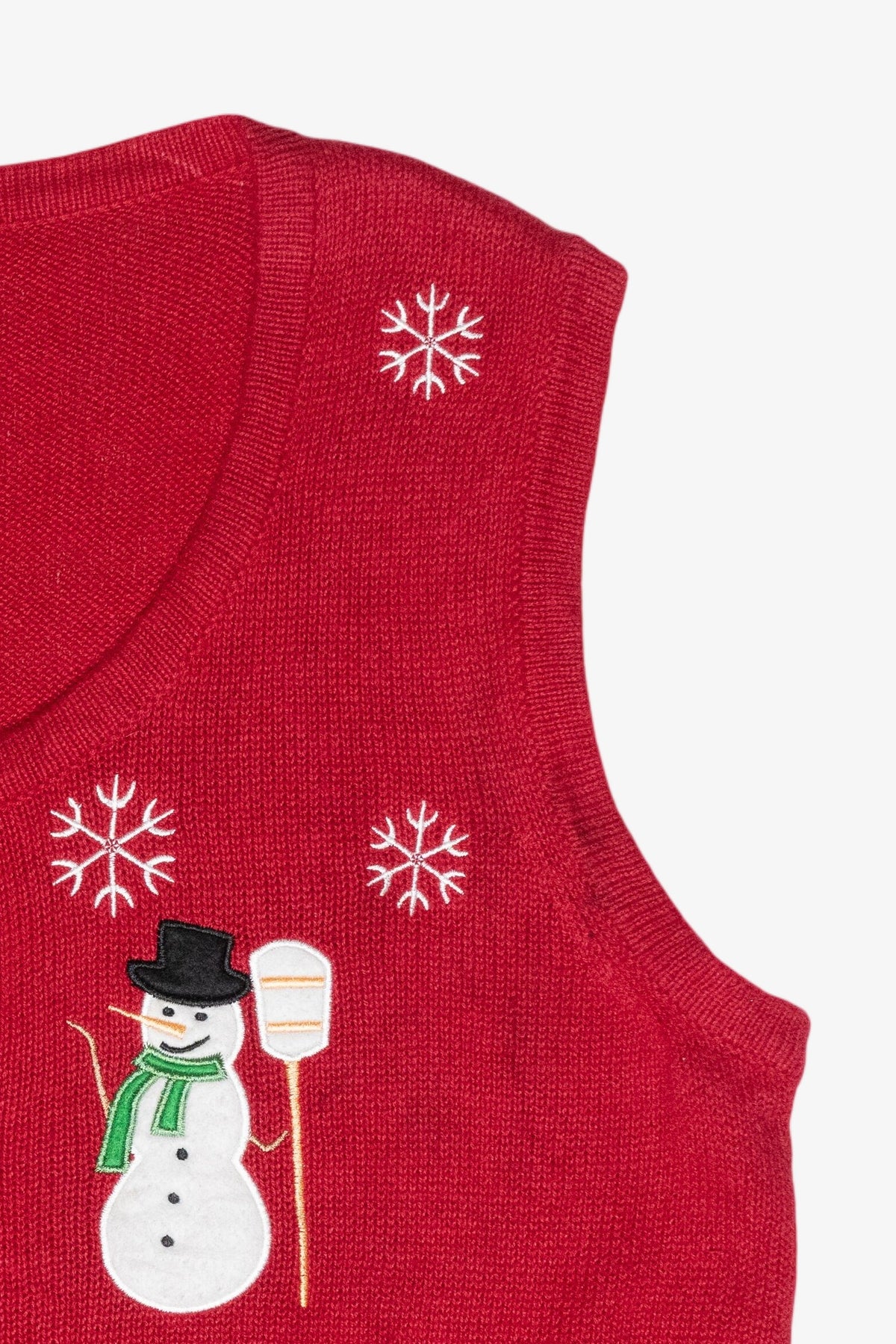 Snowman Vintage Ugly Christmas Sweater Vest (2000s)