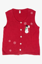 Snowman Vintage Ugly Christmas Sweater Vest (2000s)