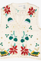 Hats & Mittens Vintage Ugly Christmas Sweater Vest (1990s)