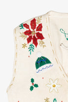 Hats & Mittens Vintage Ugly Christmas Sweater Vest (1990s)