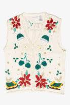 Hats & Mittens Vintage Ugly Christmas Sweater Vest (1990s)