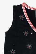Happy Snowman Vintage Ugly Christmas Sweater Vest (2000s)