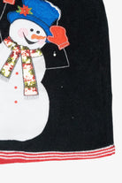 Happy Snowman Vintage Ugly Christmas Sweater Vest (2000s)