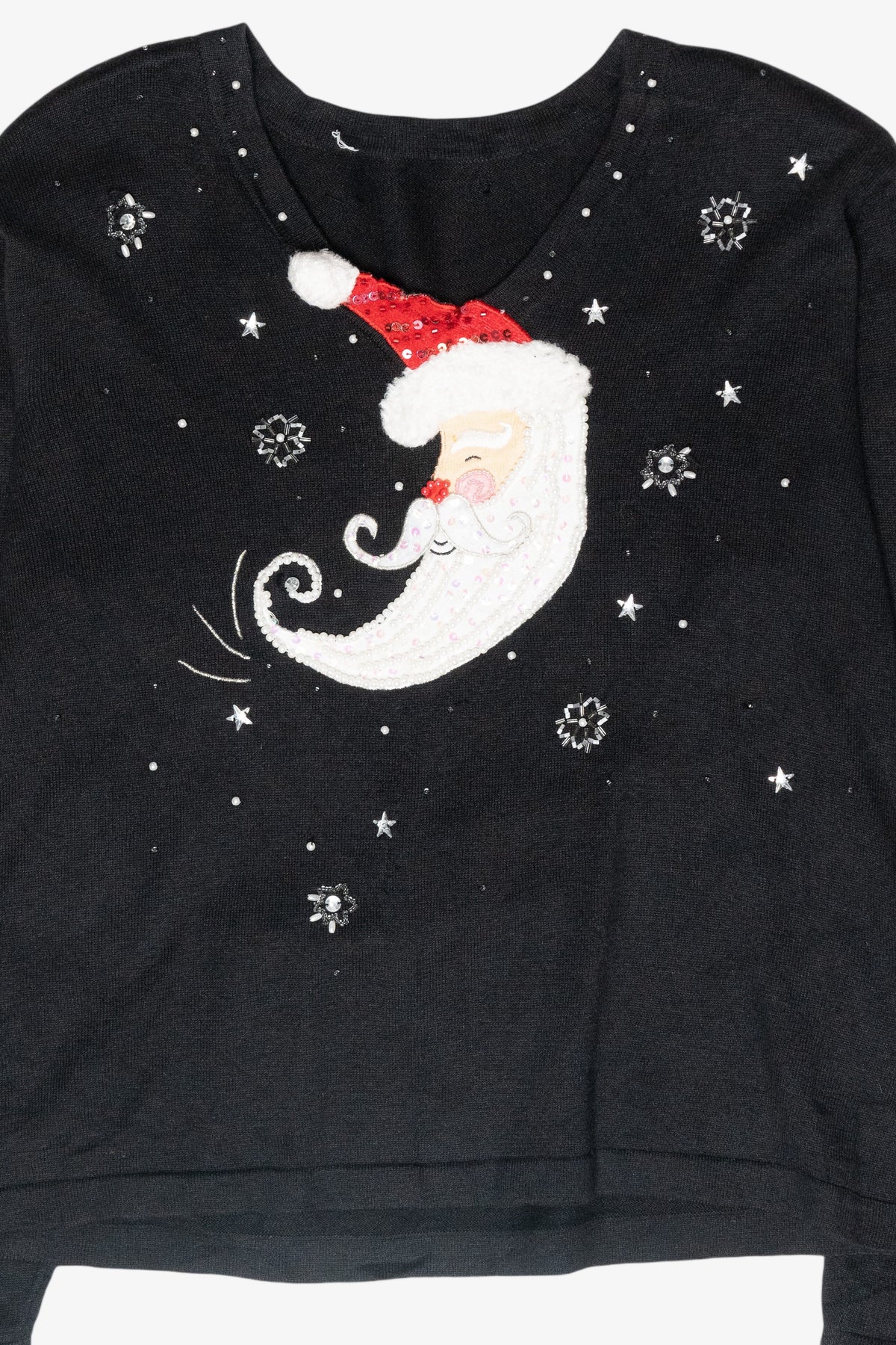 Whimsical Santa Vintage Ugly Christmas Pullover (2000s)