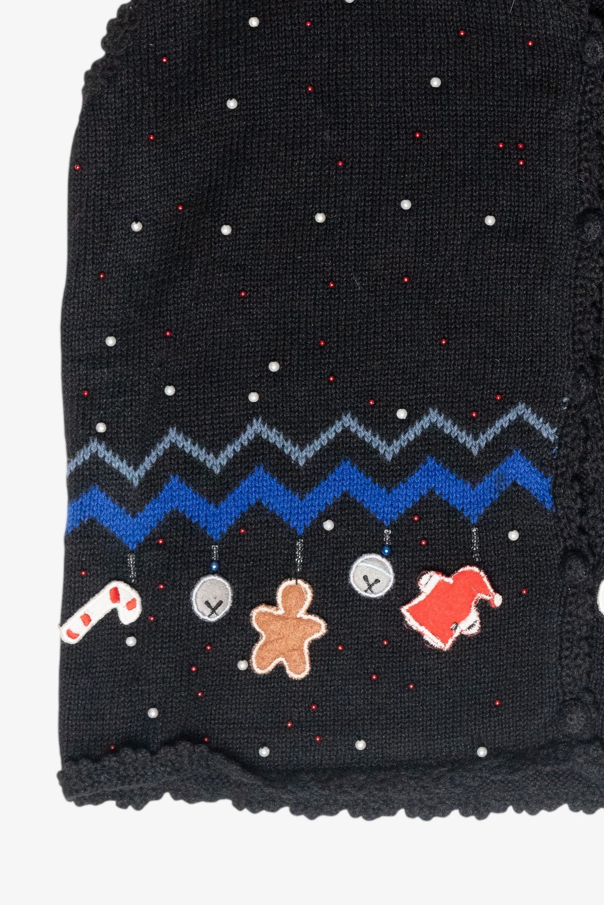 Holiday Dangles Vintage Ugly Christmas Sweater Vest (2000s)