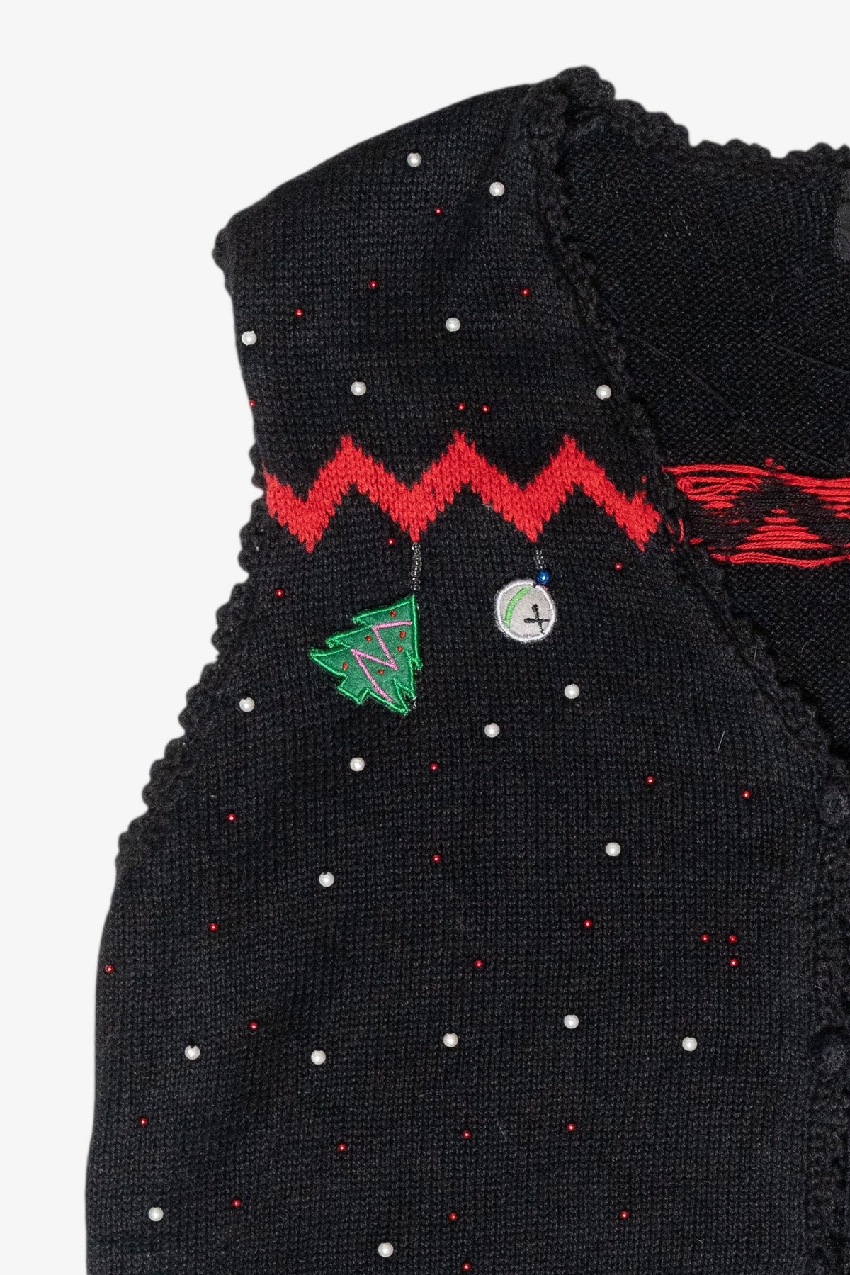 Holiday Dangles Vintage Ugly Christmas Sweater Vest (2000s)