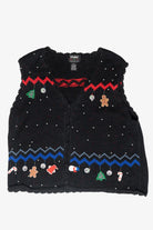 Holiday Dangles Vintage Ugly Christmas Sweater Vest (2000s)