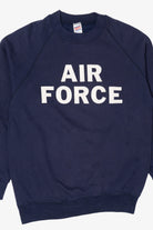 Vintage Navy Blue Air Force Raglan Sweatshirt (1990s)