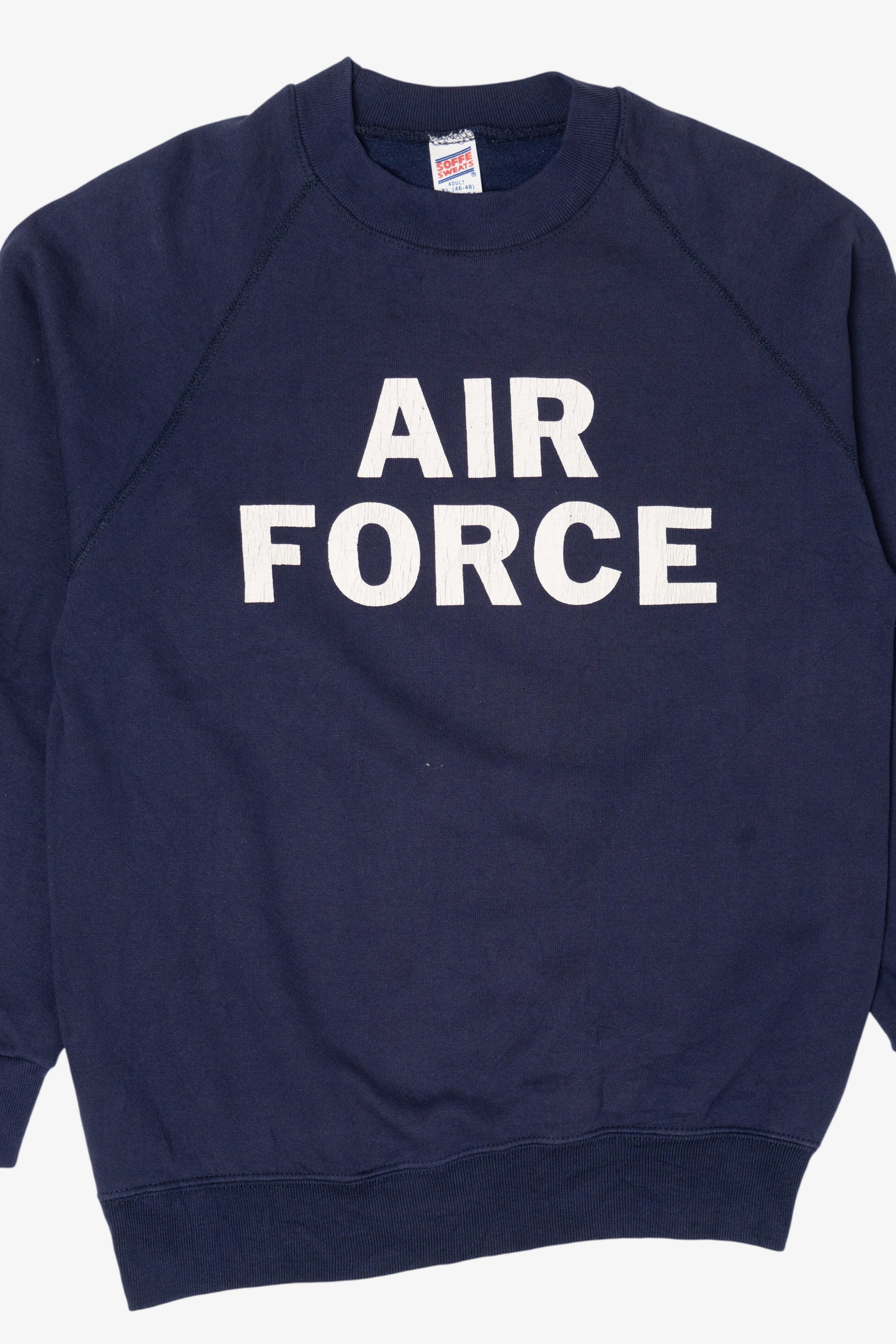 Vintage Navy Blue Air Force Raglan Sweatshirt (1990s)