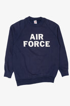 Vintage Navy Blue Air Force Raglan Sweatshirt (1990s)