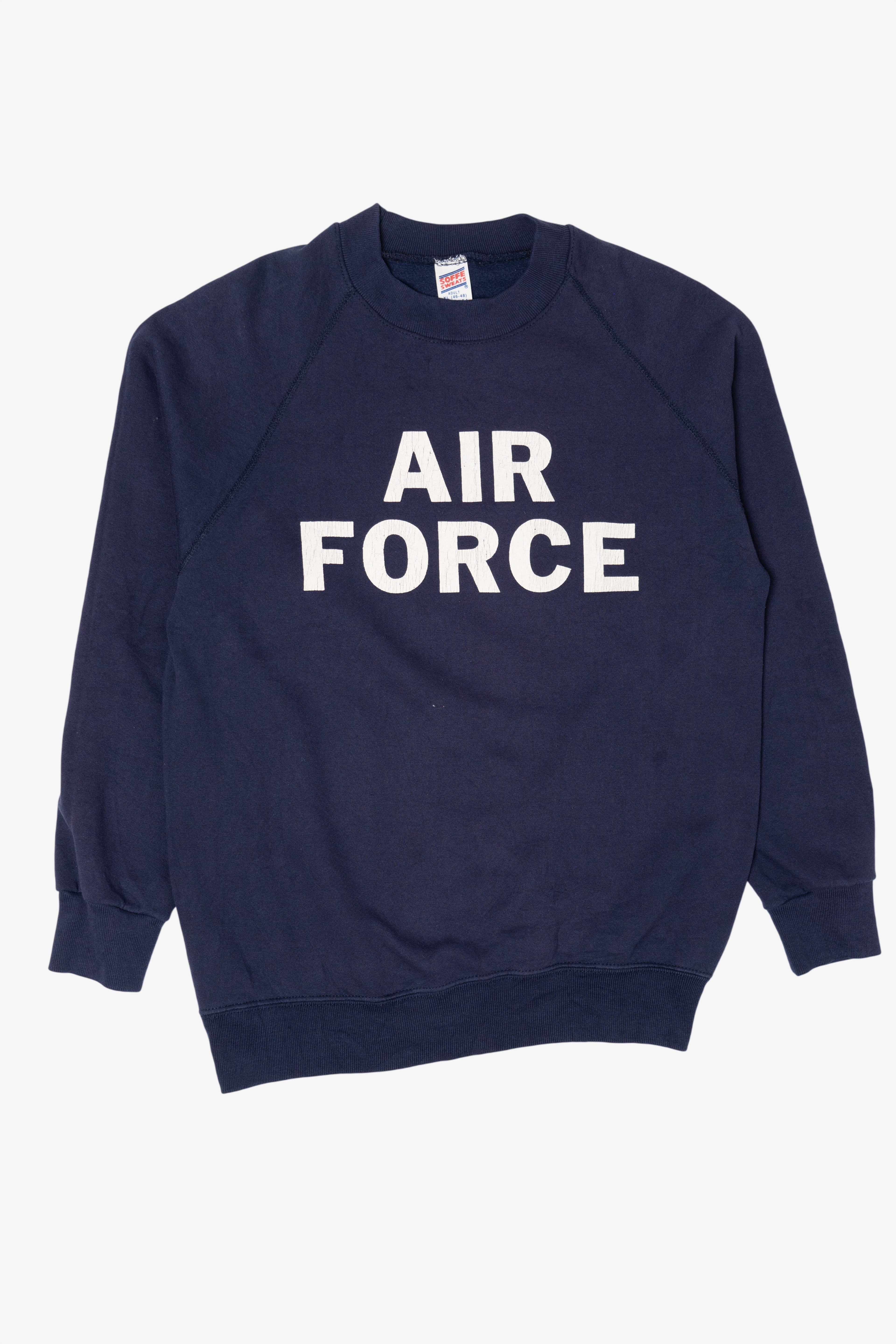 Vintage Navy Blue Air Force Raglan Sweatshirt (1990s)