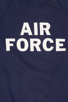 Vintage Navy Blue Air Force Raglan Sweatshirt (1990s)