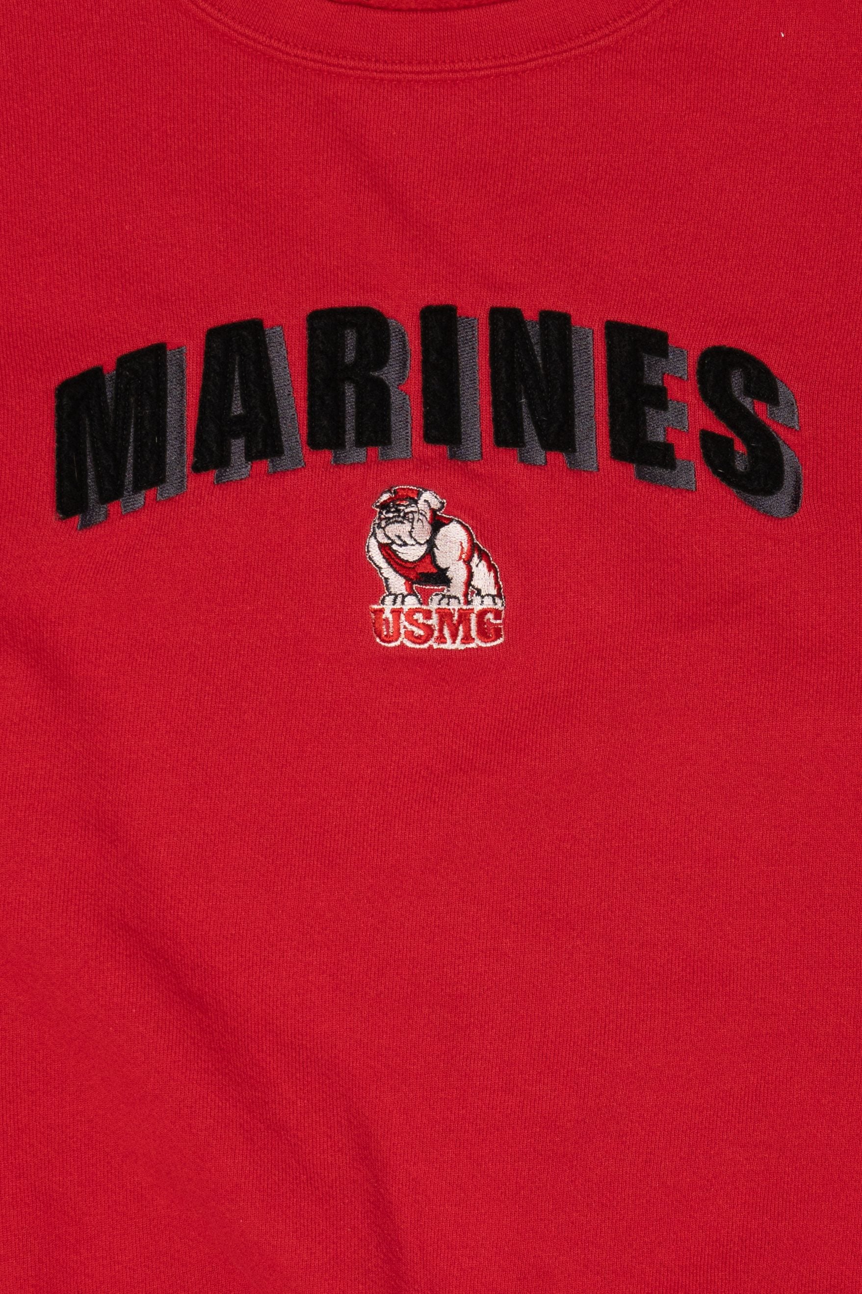 Vintage Red United States Marine Corps Sweatshirt (1990s)