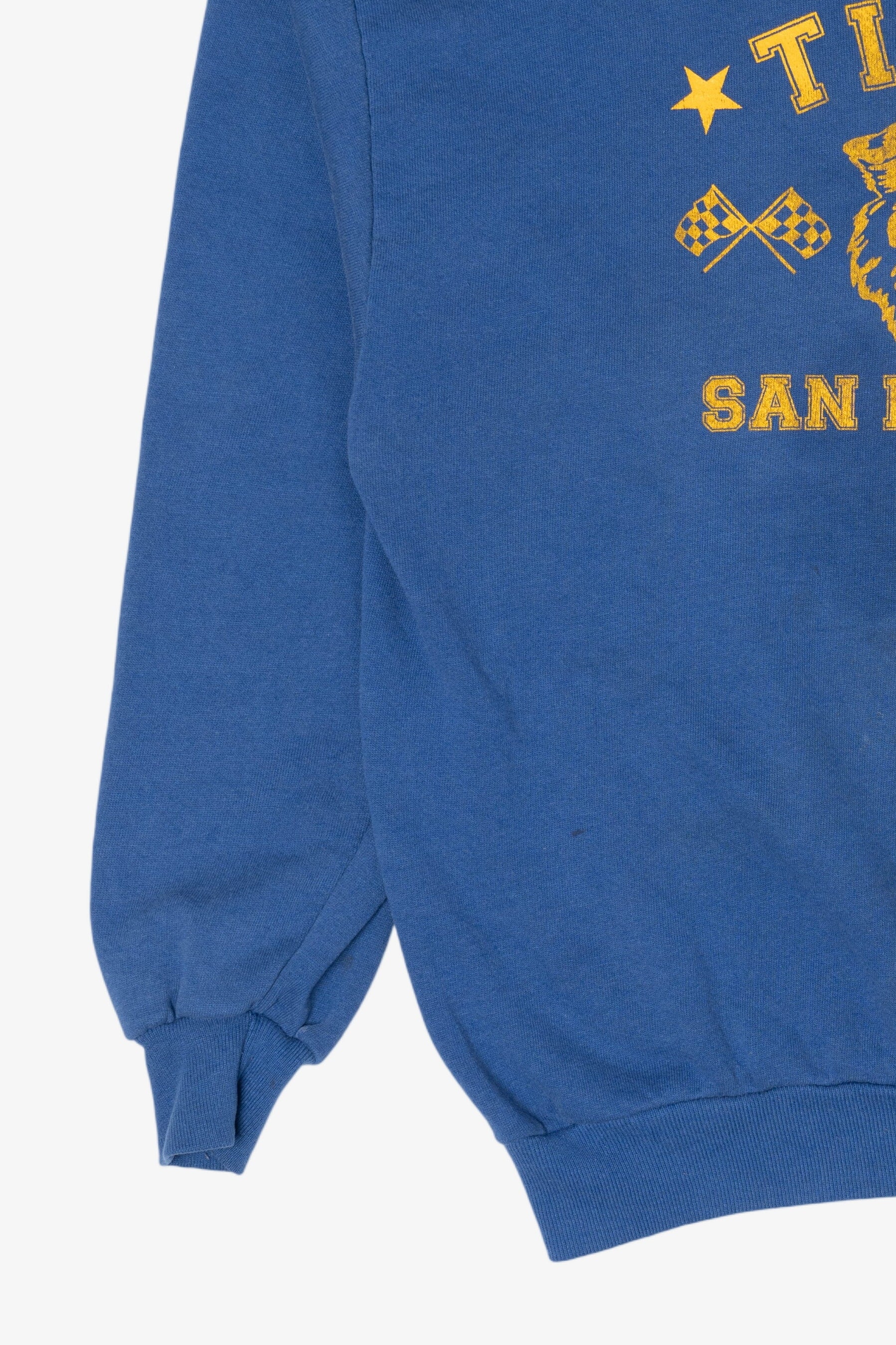 Vintage Distressed Blue San Diego California Tigers Sweatshirt (1990s)