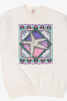 Vintage Star Fish Short Sleeve Sweatshirt (1990s)