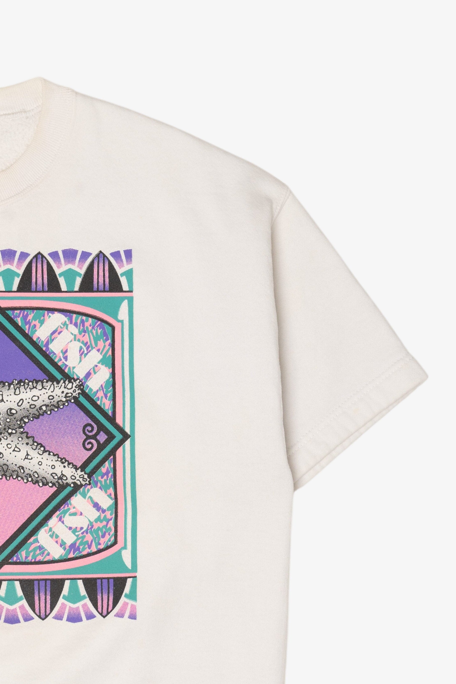 Vintage Star Fish Short Sleeve Sweatshirt (1990s)