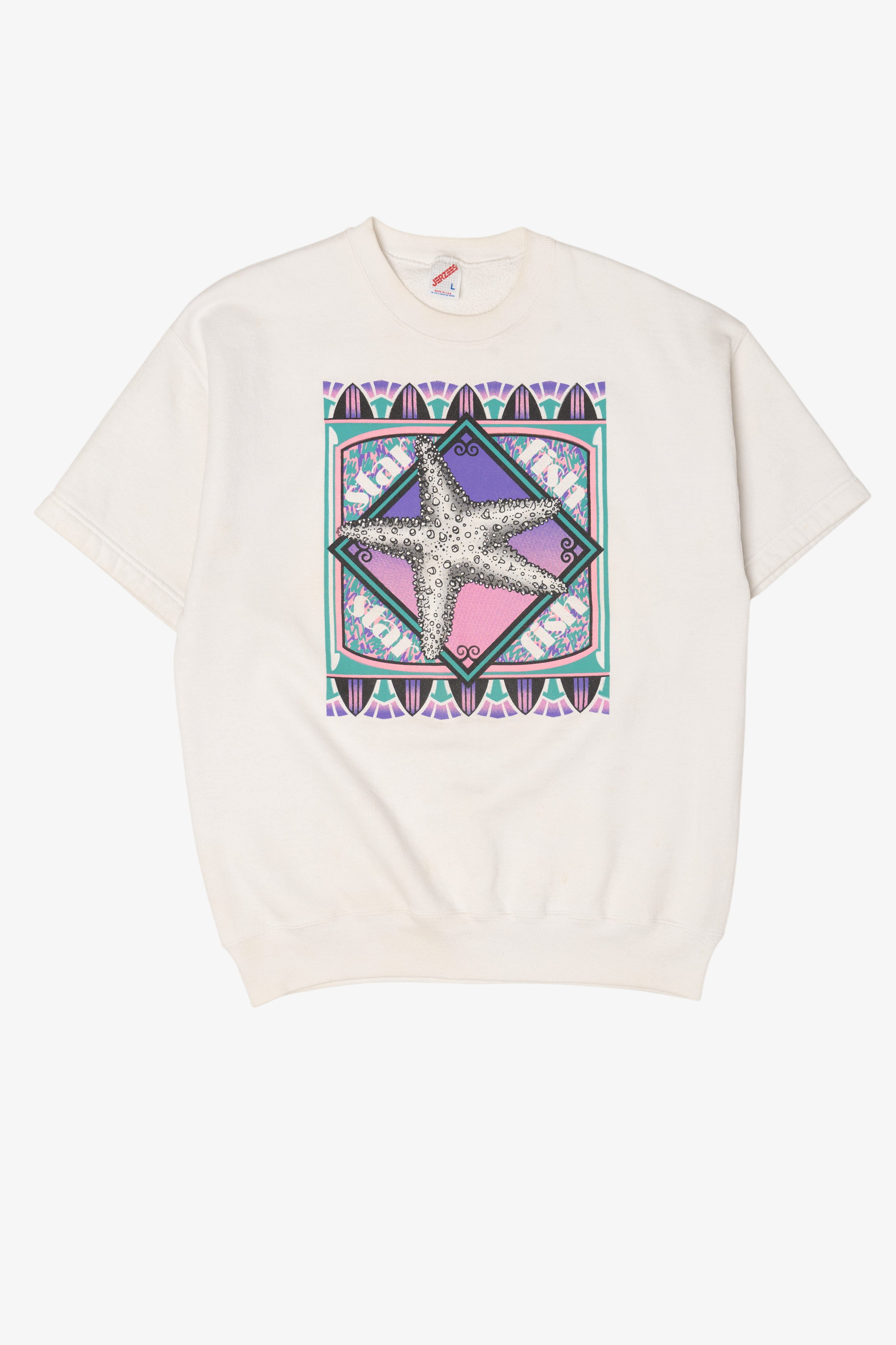 Vintage Star Fish Short Sleeve Sweatshirt (1990s)
