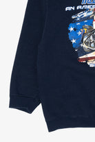 Vintage Navy Blue Motorcycle "An American Tradition" Sweatshirt (1990s)