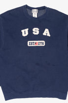 Vintage Navy Blue USA Sweatshirt (2000s)