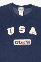 Vintage Navy Blue USA Sweatshirt (2000s)
