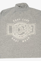 Vintage Gray ID# Easy Wear Easy Care Turtleneck Sweatshirt (1990s)
