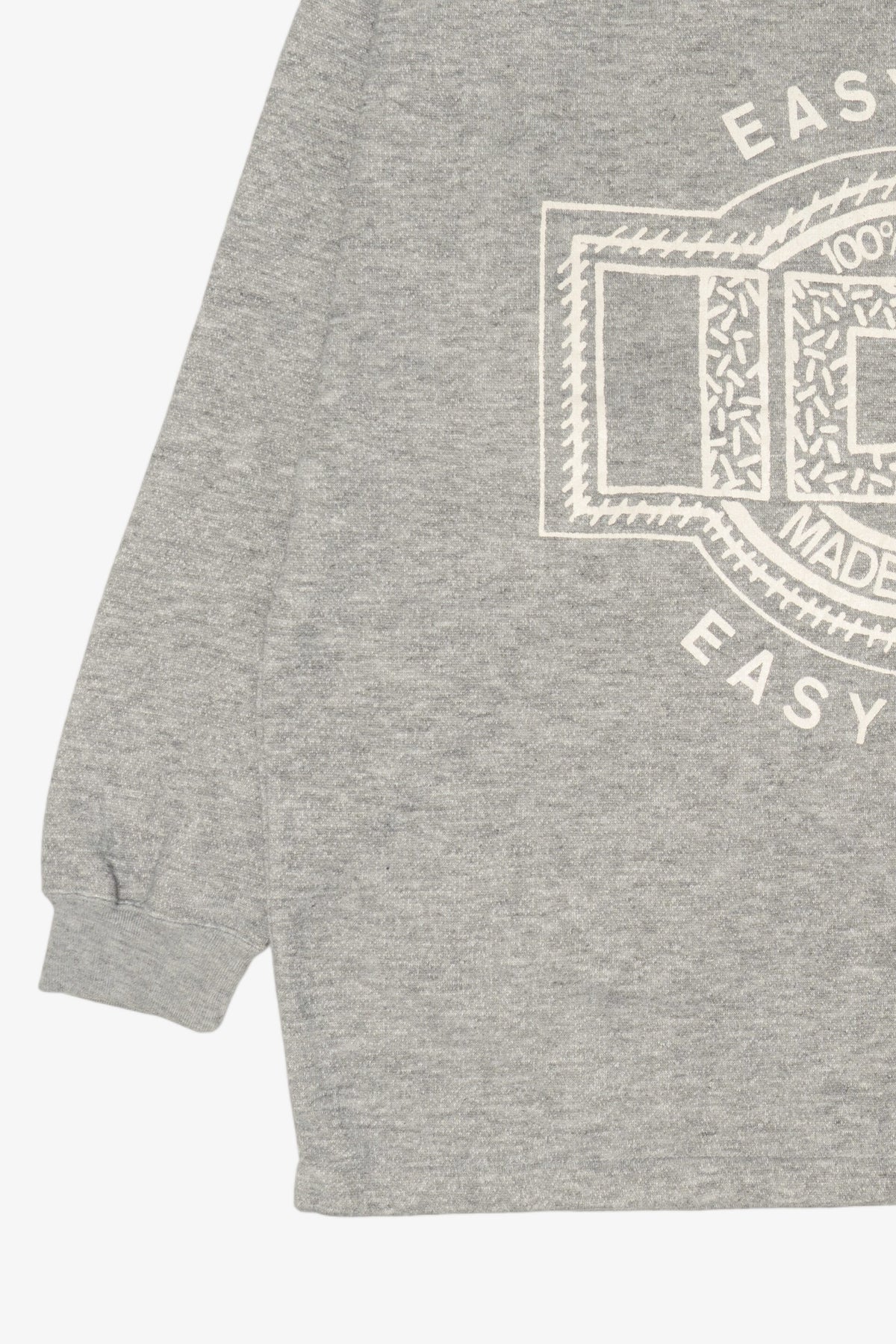 Vintage Gray ID# Easy Wear Easy Care Turtleneck Sweatshirt (1990s)