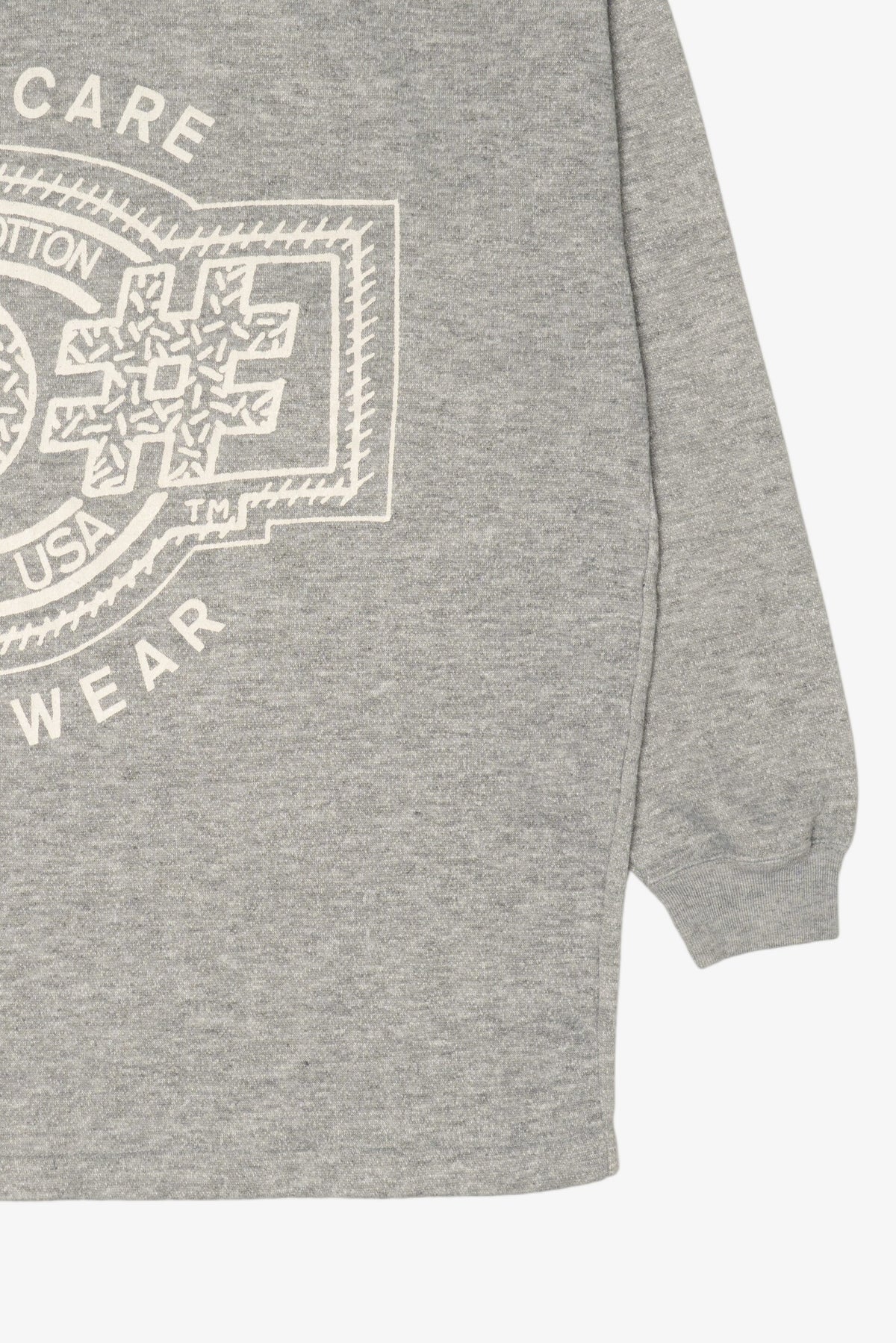 Vintage Gray ID# Easy Wear Easy Care Turtleneck Sweatshirt (1990s)