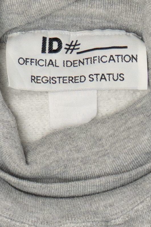 Vintage Gray ID# Easy Wear Easy Care Turtleneck Sweatshirt (1990s)