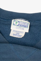 Vintage Blue "American Outpost" Discus Athletic Sweatshirt (1990s)