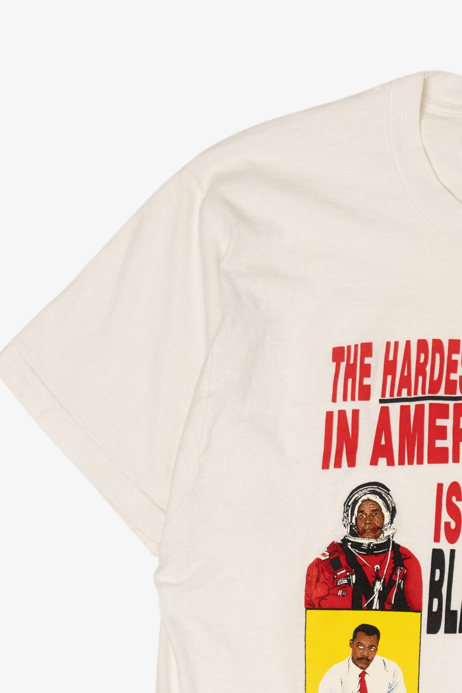 Vintage "The Hardest Job In America Is Being A Black Man" T-Shirt (1980s)
