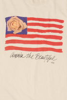 Vintage "America The Beautiful" American Flag Single Stitch T-Shirt (1990s)