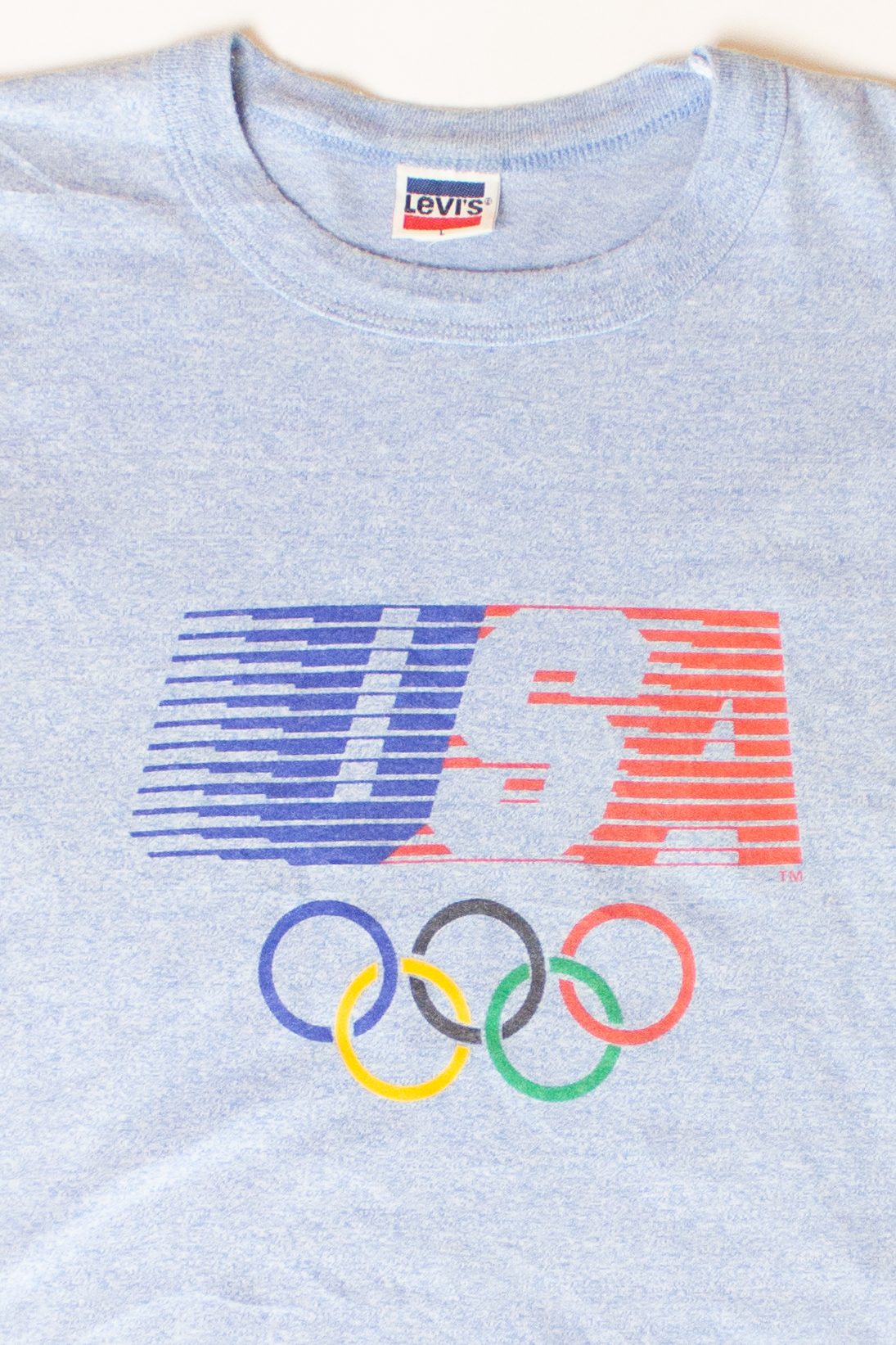 Vintage Levi's USA Olympic Cropped T-Shirt (1980s)