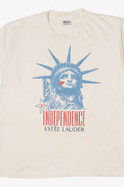 Vintage Face Of Independence Single Estee Lauder Stitch T-Shirt (1990s)
