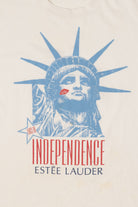 Vintage Face Of Independence Single Estee Lauder Stitch T-Shirt (1990s)
