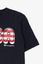 Vintage Navy Blue "USA" Champion T-Shirt (2000s)
