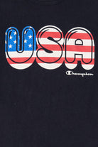 Vintage Navy Blue "USA" Champion T-Shirt (2000s)