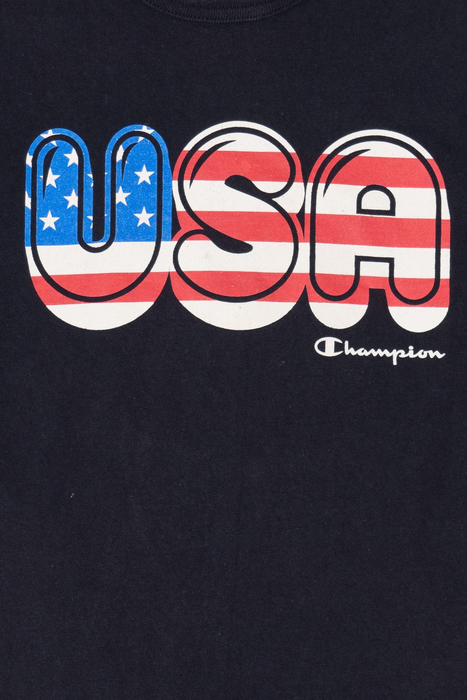 Vintage Navy Blue "USA" Champion T-Shirt (2000s)