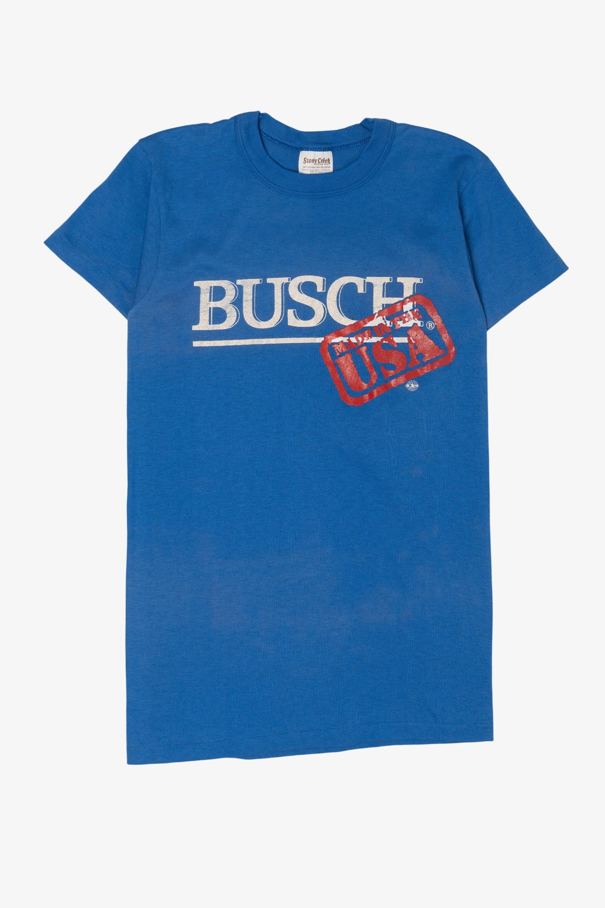 Vintage Blue Busch USA Single Stitch T-Shirt (1980s)