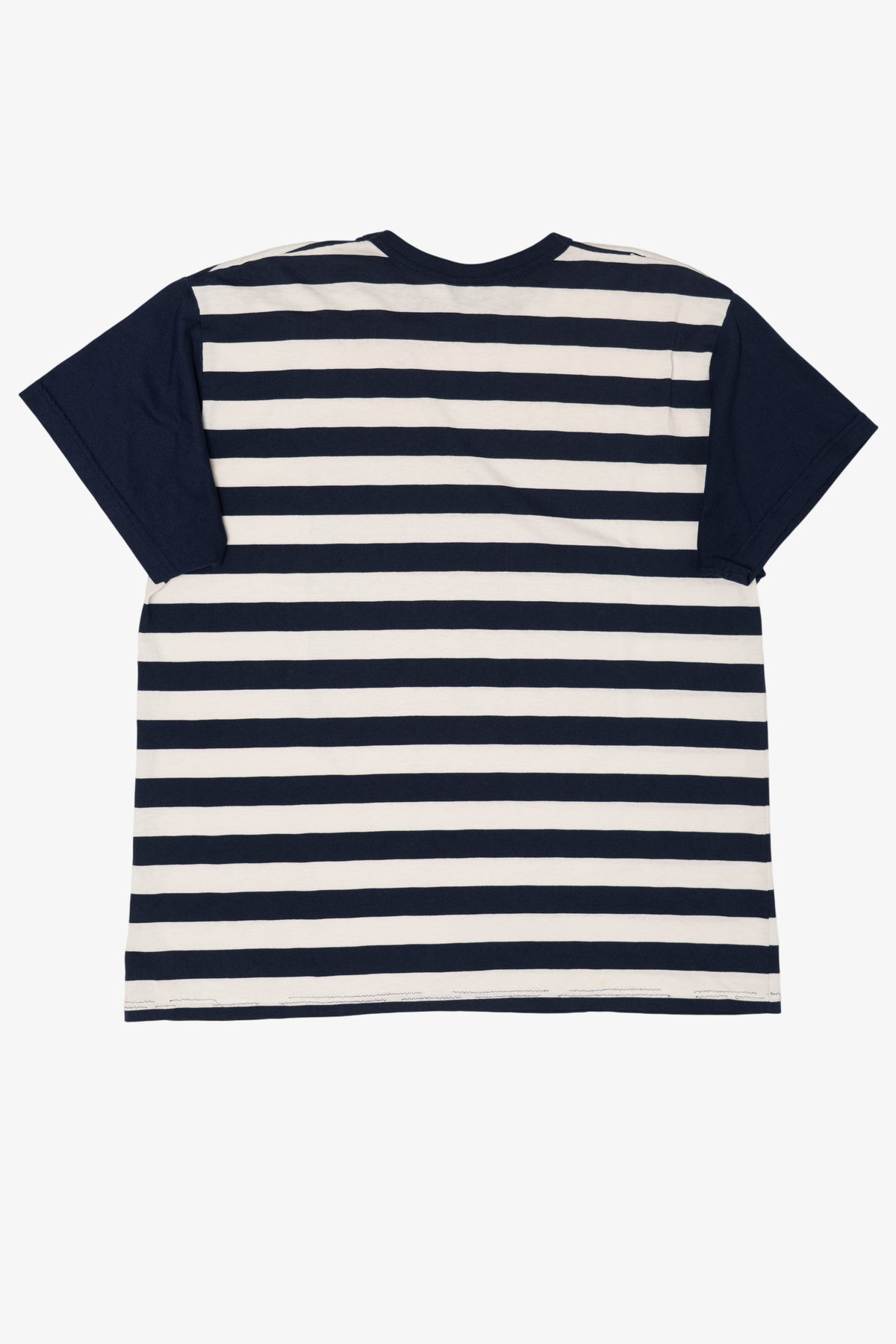 Vintage Striped Navy Blue Nautical T-Shirt (1990s)