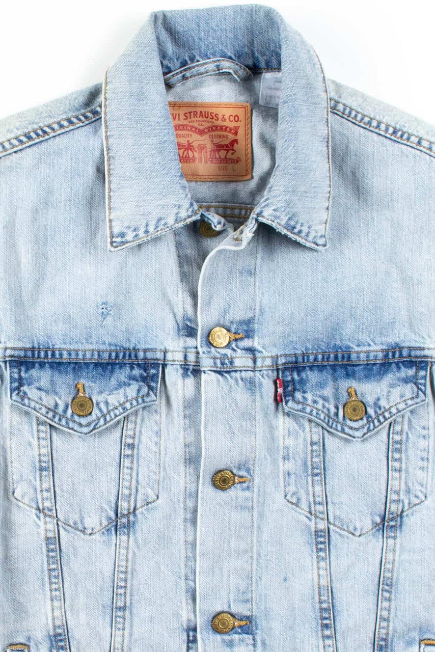 Acid Washed Levi's Denim Vest