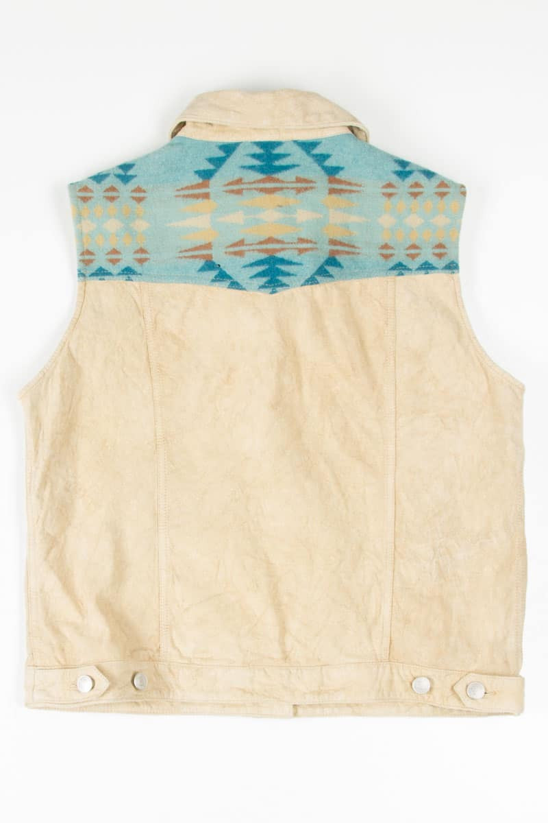 Vintage Pendleton Leather & Wool Vest